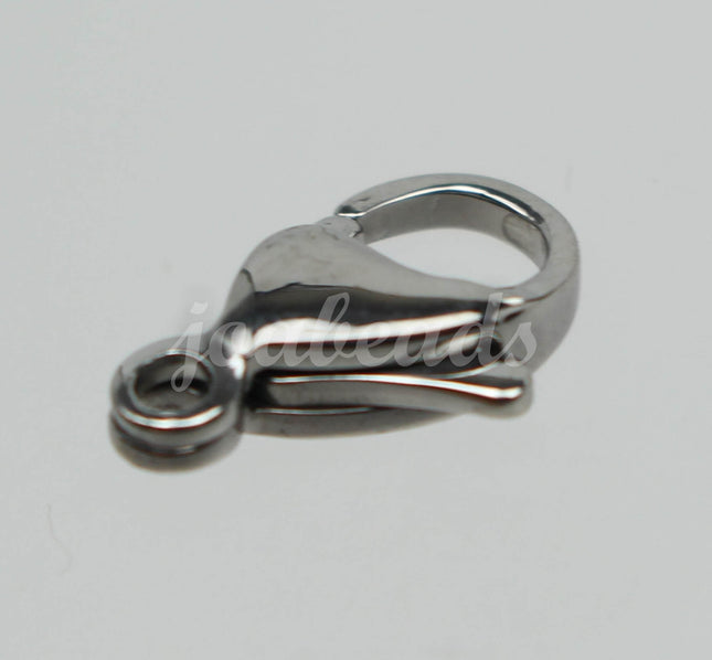 Stainless Steel Lobster Clasp - 13mm 13x8mm - Solid Stainless Steel - Jewelry Class Quality - ALL Hand Polished High Qualtity Lobster STLOB