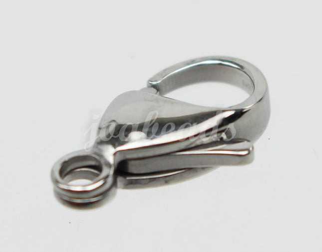 Stainless Steel Lobster Clasp - 15mm - 15x9mm - Solid Stainless Steel - Jewelry Class Quality - Hand Polished - 13mm/12mm/10mm Option STLOB