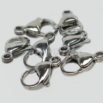 Stainless Steel Lobster Clasp - 15mm - 15x9mm - Solid Stainless Steel - Jewelry Class Quality - Hand Polished - 13mm/12mm/10mm Option STLOB