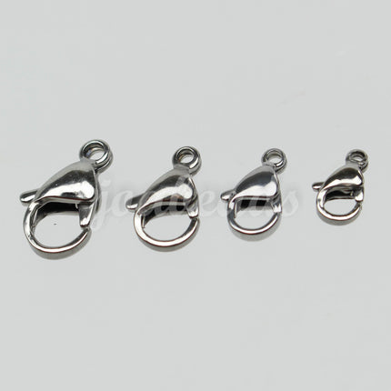 Stainless Steel Lobster Clasp - 12mm 12x7mm - Solid Stainless Steel - Jewelry Class Quality - ALL Hand Polished High Qualtity Lobster STLOB