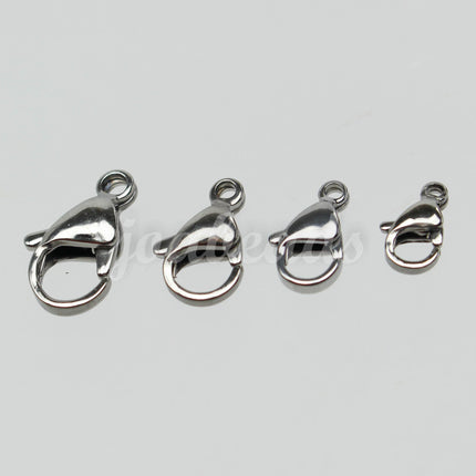 Stainless Steel Lobster Clasp - 10mm 10x6mm - Solid Stainless Steel - Jewelry Class Quality - ALL Hand Polished High Qualtity Lobster STLOB