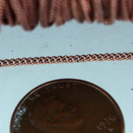 3/10/32/50/100/300 Feet Spool of Curb Chain - Micro Dainty Tiny Small Curb Chain - 1.35mm Soldered Link - 1.35S