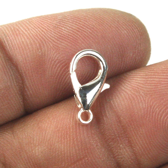 NEW New 25 pcs of Sterling Silver Plated BIG Large lobster claw clasp - 14x8mm- LOB14