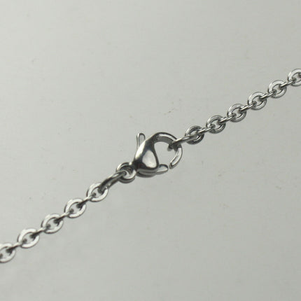 Ready to Wear Stainless Steel FLAT Cable Chain Necklace - 3x2mm - 0.6mm - 16/18/20/24 inch - with High Quality Lobster Clasp - STNECT06