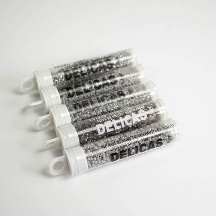 Miyuki Delica 11/0 Seed Beads | Choose Your Color, Shades of Gray| 7.5g Tube Supply