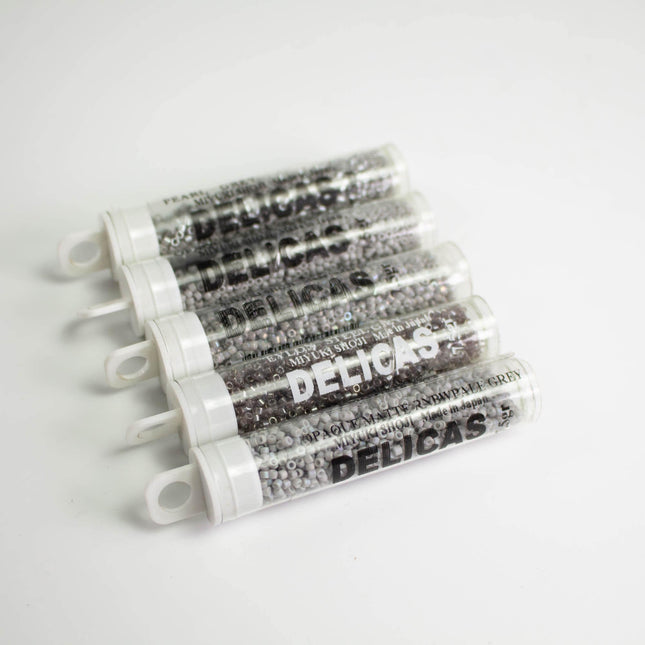 Miyuki Delica 11/0 Seed Beads | Choose Your Color, Shades of Gray| 7.5g Tube Supply