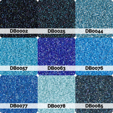 Miyuki Delica 11/0 Seed Beads | Choose Your Color, Blue and Teals| 7.5g Tube Supply
