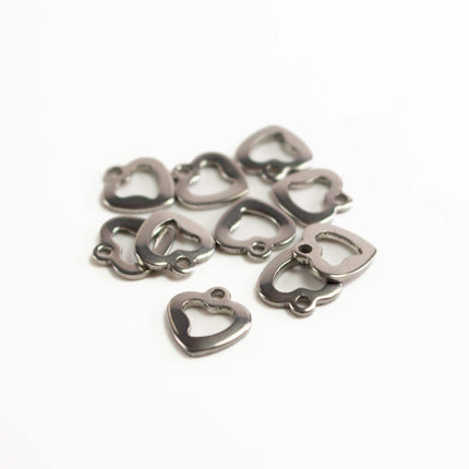 Small Stainless Steel Charms, Tiny Metal Pendants for DIY Jewelry Making