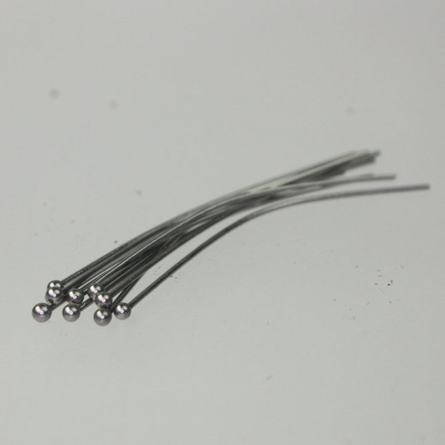 20 Stainless Steel Ball Headpins Head Pins - 2 inch 21 Gauge 21G (5cm)