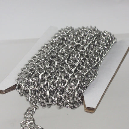 30 ft. Rhodium Plated Big Chunky Curb Chain - 5.5x8.0mm Unsoldered Link - 5580CA