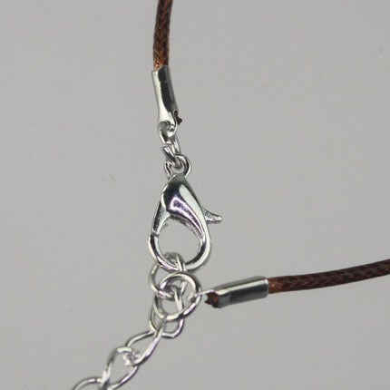 1/5/10/20/50/100pcs 1.5mm/2.0mm 18-20 inch adjustable compressed HIGH quality cotton quality necklace cord - COFFEE