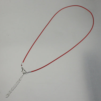 100 Red Necklace Cord bulk, 1.5mm 18-20 inch adjustable RED compressed cotton HIGH quality cord necklace