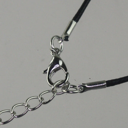 1/5/10/25/50/100pcs 1.5mm/2.0mm 18-20 inch adjustable compressed HIGH quality cotton quality necklace cord - BLACK