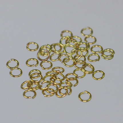 250 RAW Brass Bronze Jump Rings Jumprings - 3mm 24 Gauge 24G (0.5mm)