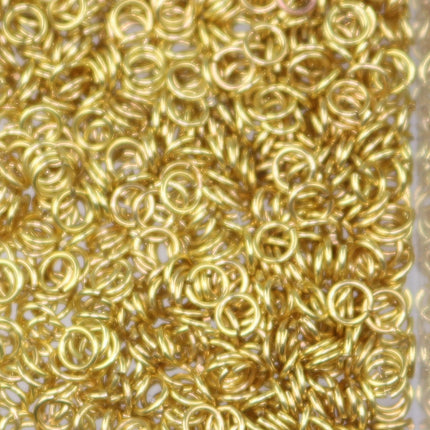 250 RAW Brass Bronze Jump Rings Jumprings - 3mm 24 Gauge 24G (0.5mm)