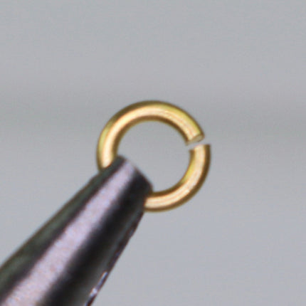 250 RAW Brass Bronze Jump Rings Jumprings - 3mm 22 Gauge 22G (0.6mm) - Clean Edge Cut Saw Cut Jumprings
