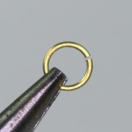 250 RAW Brass Bronze Jump Rings Jumprings - 4mm 24 Gauge 24G (0.5mm) - Clean Edge Cut Saw Cut Jumprings