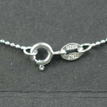 Sterling Silver Necklace Chain - 16 inch 1.0mm Ball - Facet Ball Necklace Chain - Ready to Wear Bulk Wholesale