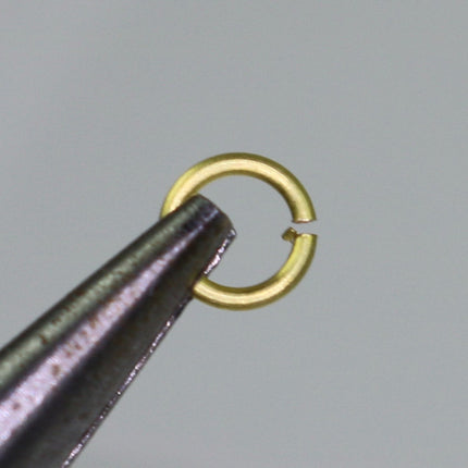 250 RAW Brass Bronze Jump Rings Jumprings - 4mm 21 Gauge 21G (0.7mm) - Clean Edge Cut Saw Cut Jumprings