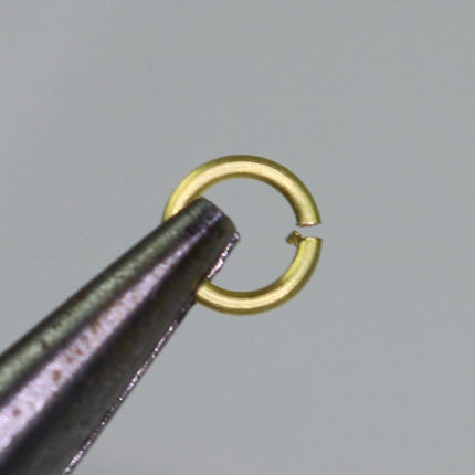 250 RAW Brass Bronze Jump Rings Jumprings - 4mm 22 Gauge 22G (0.6mm) - Clean Edge Cut Saw Cut Jumprings