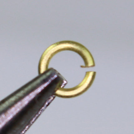 250 RAW Brass Bronze Jump Rings Jumprings - 5mm 20 Gauge 20G (0.8mm) - Clean Edge Cut Saw Cut Jumprings