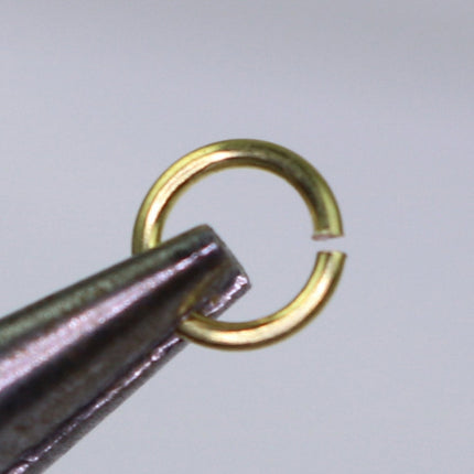 250 RAW Brass Bronze Jump Rings Jumprings - 5mm 18 Gauge 18G (1.0mm) - Clean Edge Cut Saw Cut Jumprings