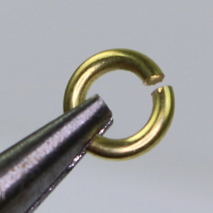 150 RAW Brass Bronze Jump Rings Jumprings - 6mm 16 Gauge 16G (1.2mm) - Clean Edge Cut Saw Cut Jumprings