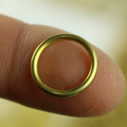 50 RAW Brass Bronze Jump Rings Jumprings - 14mm 15G (1.5mm) 15 Gauge - Clean Edge Cut Saw Cut Jumprings
