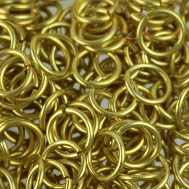 50 RAW Brass Bronze Jump Rings Jumprings - 12mm 15G (1.5mm) 15 Gauge - Clean Edge Cut Saw Cut Jumprings