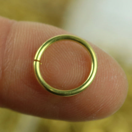 50 RAW Brass Bronze Jump Rings Jumprings - 12mm 16G (1.2mm) 16 Gauge - Clean Edge Cut Saw Cut Jumprings