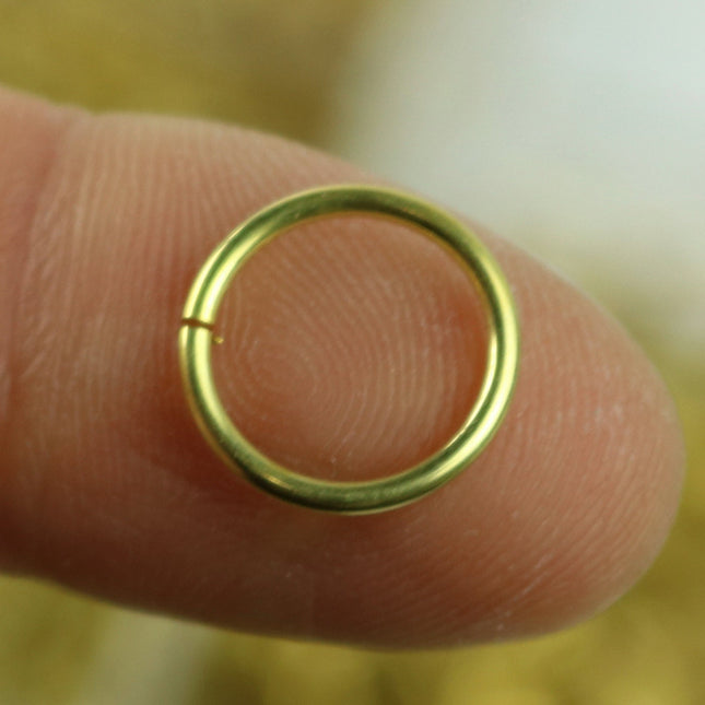 50 RAW Brass Bronze Jump Rings Jumprings - 12mm 16G (1.2mm) 16 Gauge - Clean Edge Cut Saw Cut Jumprings
