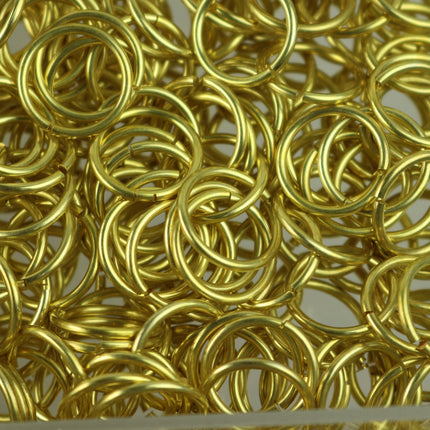 50 RAW Brass Bronze Jump Rings Jumprings - 12mm 16G (1.2mm) 16 Gauge - Clean Edge Cut Saw Cut Jumprings