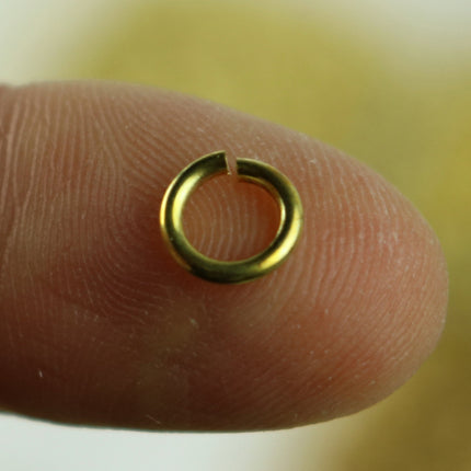 100 RAW Brass Bronze Jump Rings Jumprings - 7mm 16G (1.2mm) 16 Gauge - Clean Edge Cut Saw Cut Jumprings