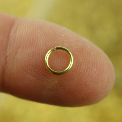 200 RAW Brass Bronze Jump Rings Jumprings - 6mm 21G (0.7mm) 21 Gauge - Clean Edge Cut Saw Cut Jumprings