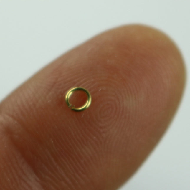 250 RAW Brass Bronze Jump Rings Jumprings - 3mm 22 Gauge 22G (0.6mm) - Clean Edge Cut Saw Cut Jumprings