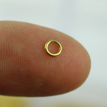 250 RAW Brass Bronze Jump Rings Jumprings - 4mm 22 Gauge 22G (0.6mm) - Clean Edge Cut Saw Cut Jumprings