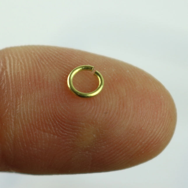 250 RAW Brass Bronze Jump Rings Jumprings - 5mm 21 Gauge 21G (0.7mm) - Clean Edge Cut Saw Cut Jumprings