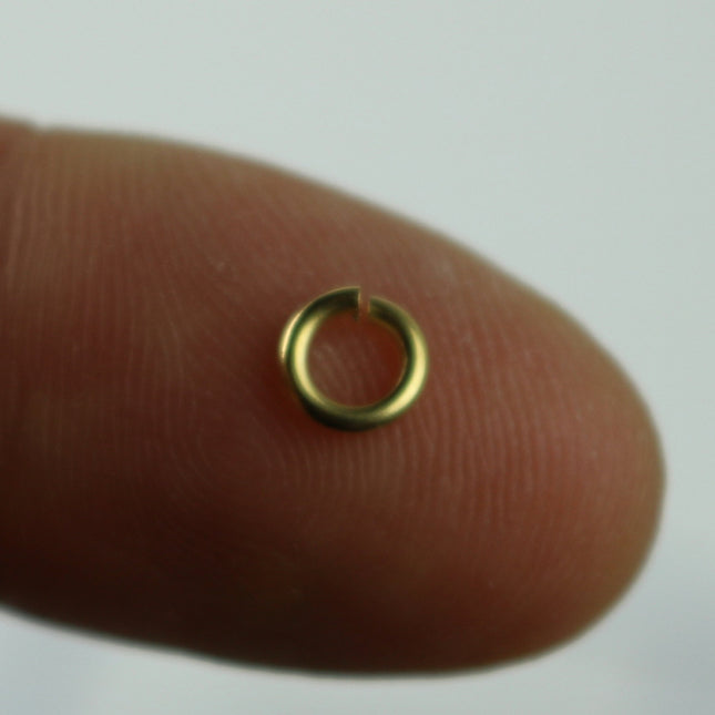 250 RAW Brass Bronze Jump Rings Jumprings - 5mm 18 Gauge 18G (1.0mm) - Clean Edge Cut Saw Cut Jumprings