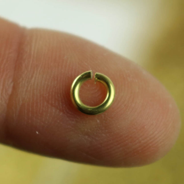 150 RAW Brass Bronze Jump Rings Jumprings - 6mm 16 Gauge 16G (1.2mm) - Clean Edge Cut Saw Cut Jumprings
