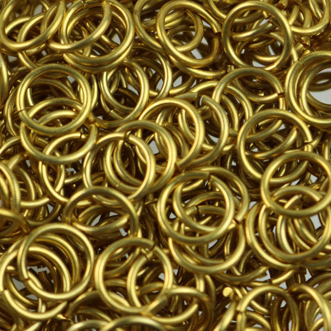 50 RAW Brass Bronze Jump Rings Jumprings - 10mm 16G (1.2mm) 16 Gauge - Clean Edge Cut Saw Cut Jumprings