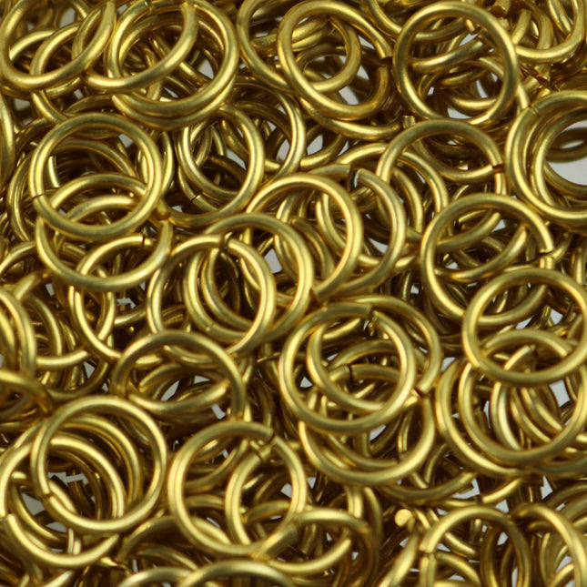 100 RAW Brass Bronze Jump Rings Jumprings - 9mm 16G (1.2mm) 16 Gauge - Clean Edge Cut Saw Cut Jumprings