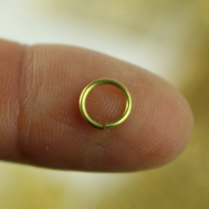 100 RAW Brass Bronze Jump Rings Jumprings - 7mm 20G (0.8mm) 20 Gauge - Clean Edge Cut Saw Cut Jumprings