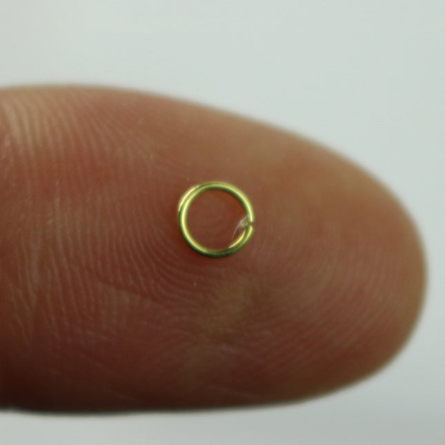 250 RAW Brass Bronze Jump Rings Jumprings - 4mm 21 Gauge 21G (0.7mm) - Clean Edge Cut Saw Cut Jumprings