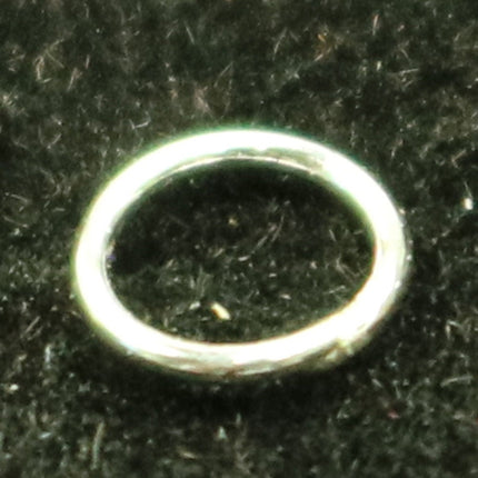 25Pcs Pure Silver 925 CLOSED Jump Rings - 5mm 22Gauge 22G 0.6mm - Sterling Silver Closed Jumprings