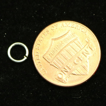 20 Silver Open Jump Rings - 6mm 20Gauge 20G 0.8mm - Sterling Silver Open Jumprings