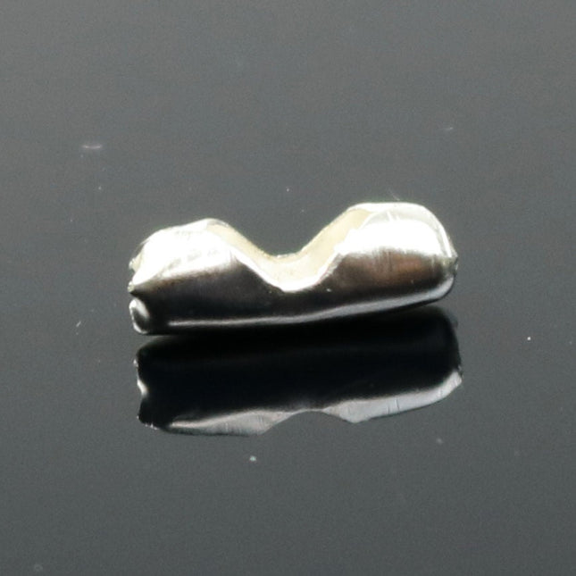 100 pcs Ball Chain Connector - 2.4mm Silver Plated - Clasp Insert type - Wholesale Lot