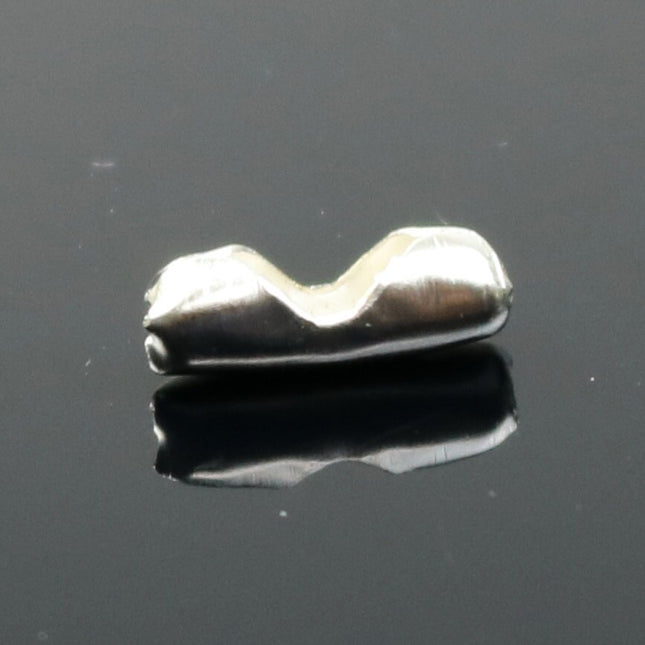 100 pcs Ball Chain Connector - 1.5mm Silver Plated - Clasp Insert type - Wholesale Lot