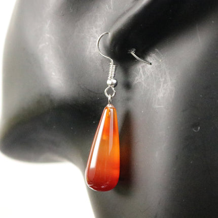 1, 5, 10pcs Water DROP water Charm Pendant - 11x26mm 7/16x1inch - Agate Gemstone Crystal Pendant U-Pick