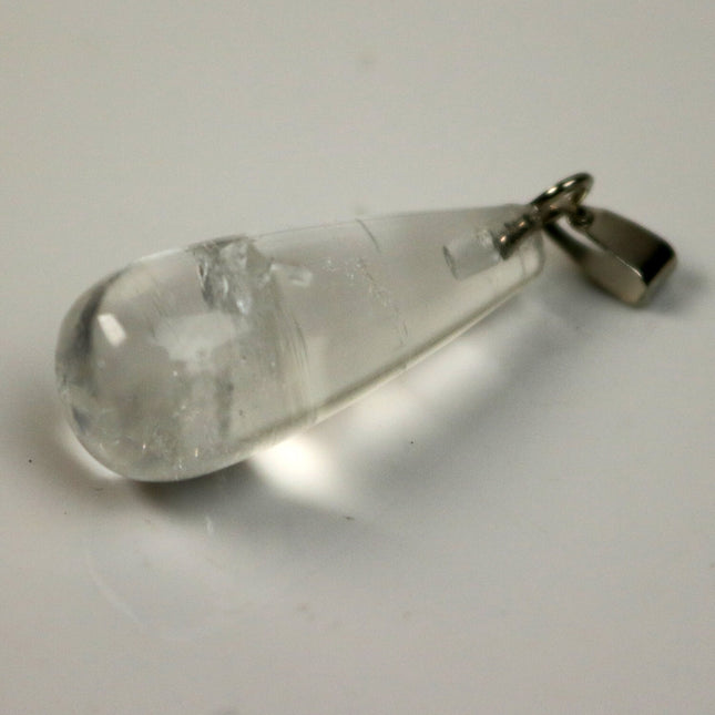 1, 5, 10pcs Water DROP water Charm Pendant - 11x26mm 7/16x1inch - Quartz Crystal Gemstone Crystal Pendant U-Pick