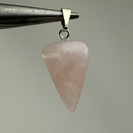 1, 5, 10pcs Hex POINT Charm Point Pendant - 14x21mm 9/16x13/16inch - Rose Quartz Gemstone Crystal Pendant U-Pick